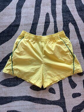 BDG Yellow shorts with green trim